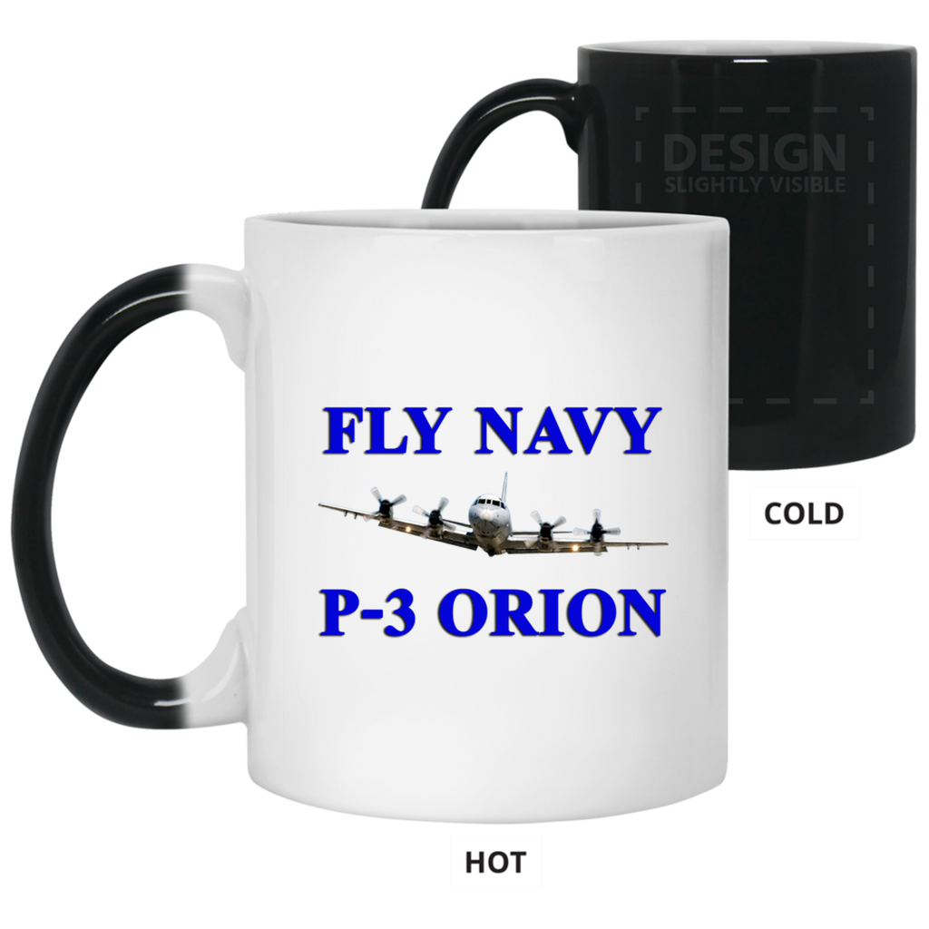 Fly Navy P-3 1 Color Changing Mug - 11oz