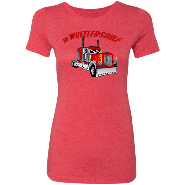 Trucker 18 Wheeler 1 Ladies' Triblend T-Shirt