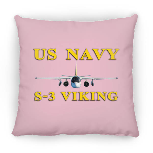 US Navy S-3 3 Pillow - Square - 14x14