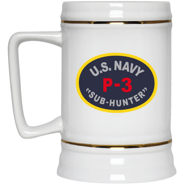 P-3 Sub Hunter Beer Stein - 22oz