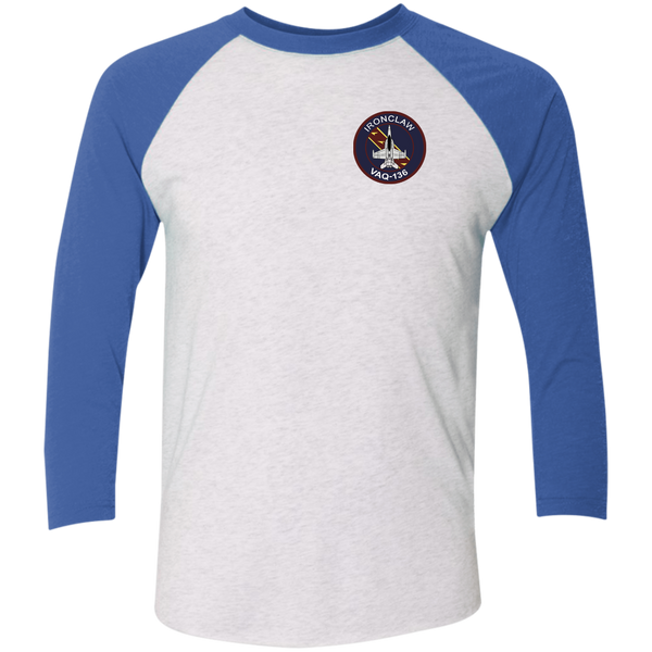 VAQ 136 5c Baseball Raglan T-Shirt