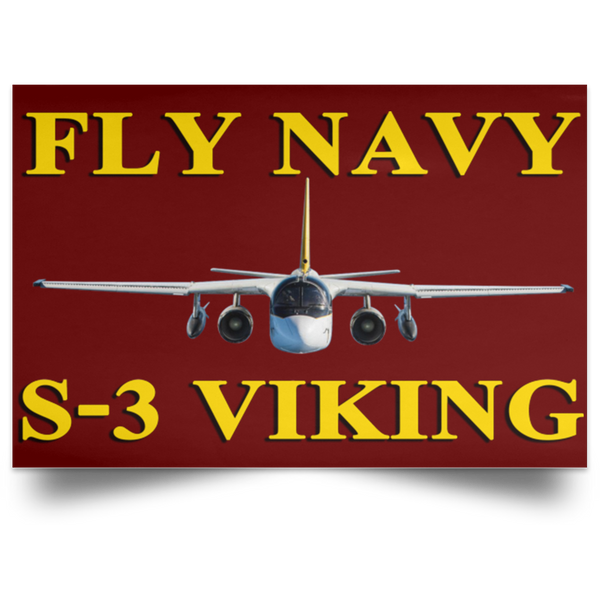 Fly Navy S-3 3 Poster – Landscape