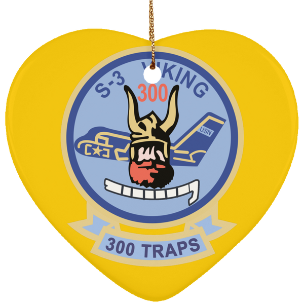 S-3 Viking 5 Ornament - Heart