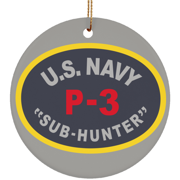 P-3 Sub Hunter Ornament - Circle