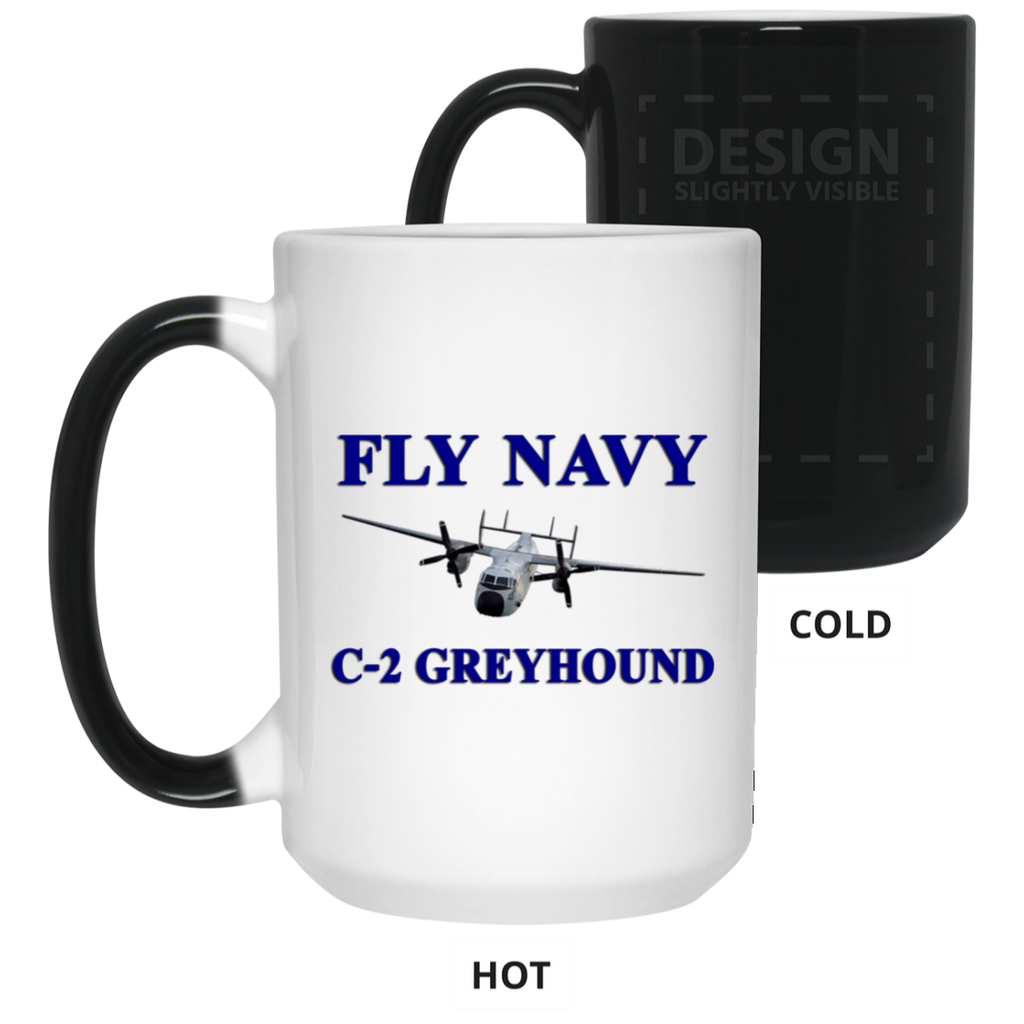 Fly Navy C-2 1 Color Changing Mug - 15oz