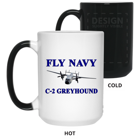 Fly Navy C-2 1 Color Changing Mug - 15oz