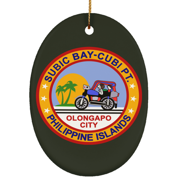 Subic Cubi Pt 03 Ornament - Oval