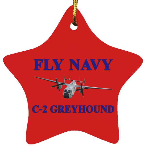 Fly Navy C-2 1 Ornament - Star