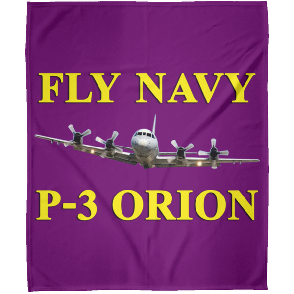 Fly Navy P-3 3 Blanket - Arctic Fleece Blanket 50x60