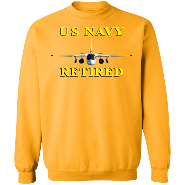 Navy Retired 2 Crewneck Pullover Sweatshirt