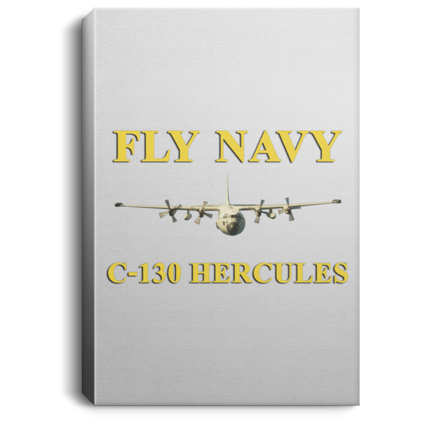 Fly Navy C-130 3 Canvas -  Portrait .75in Frame