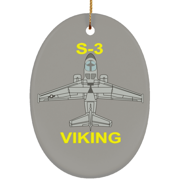 S-3 Viking 11 Ornament - Oval