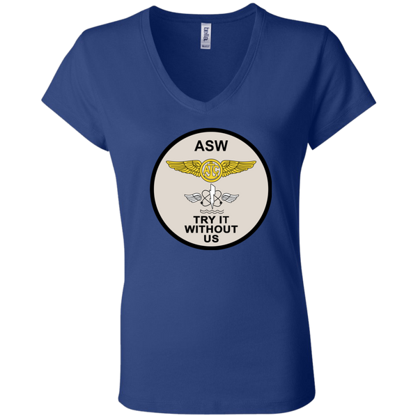 ASW 01 Ladies' Jersey V-Neck T-Shirt