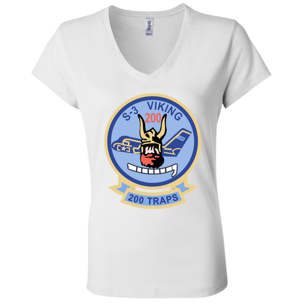 S-3 Viking 4 Ladies Jersey V-Neck T-Shirt