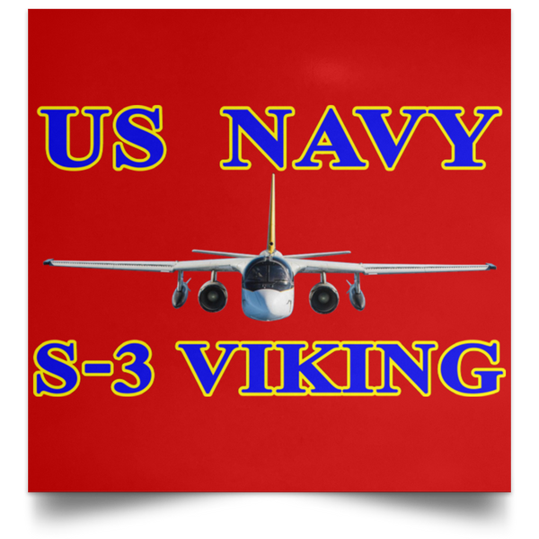 US Navy S-3 1 Poster - Square