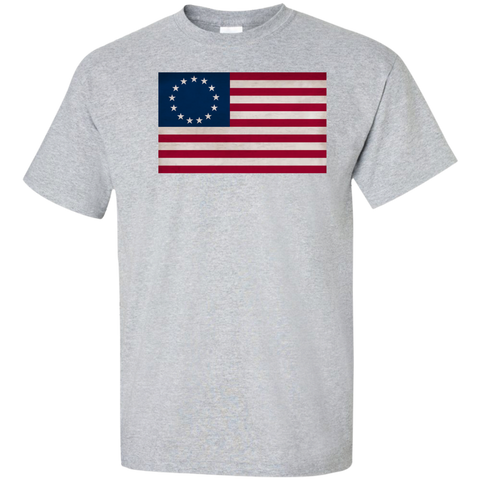 Betsy Ross Flag Tall Cotton Ultra T-Shirt