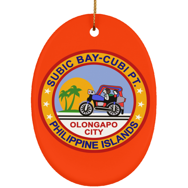 Subic Cubi Pt 03 Ornament - Oval