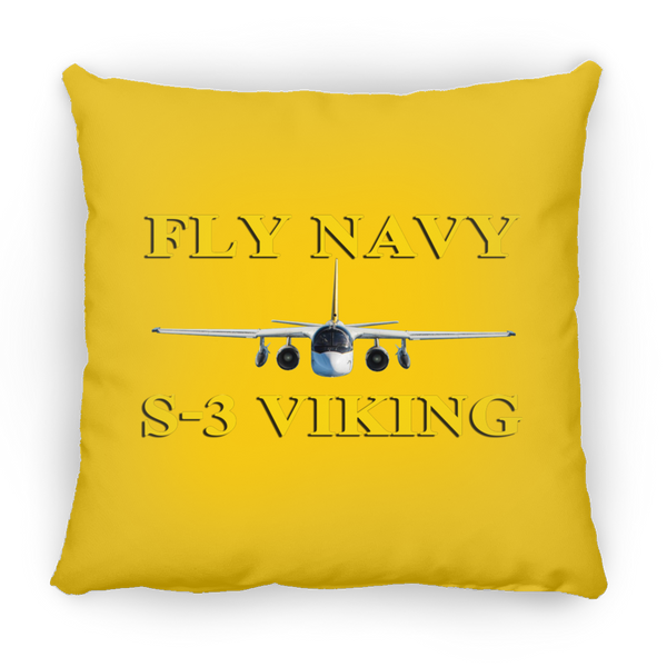 Fly Navy S-3 3 Pillow - Square - 14x14