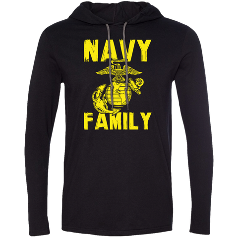 Navy Family Semper Fi 1 LS T-Shirt Hoodie