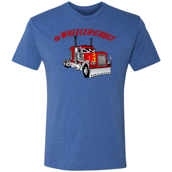 Trucker 18 Wheeler 1 Triblend T-Shirt