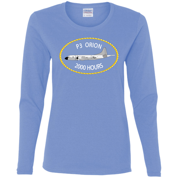 P-3 Orion 9 2000 Ladies' Cotton LS T-Shirt