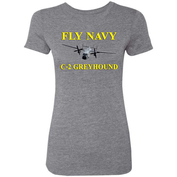 Fly Navy C-2 3 Ladies' Triblend T-Shirt