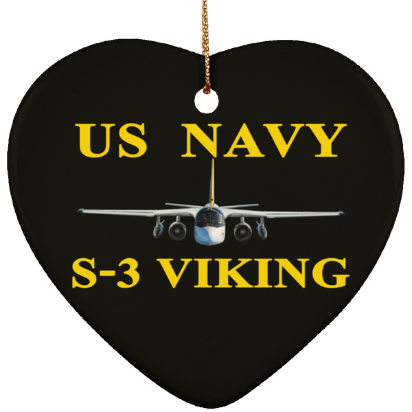 US Navy S-3 3 Ornament - Heart