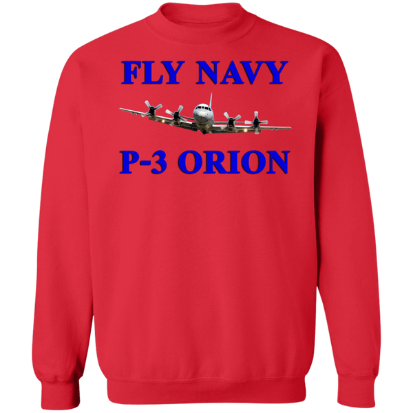 Fly Navy P-3 1 Crewneck Pullover Sweatshirt