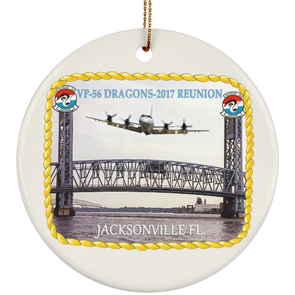 VP-56 2017 Reunion 1 Ornament Ceramic - Circle