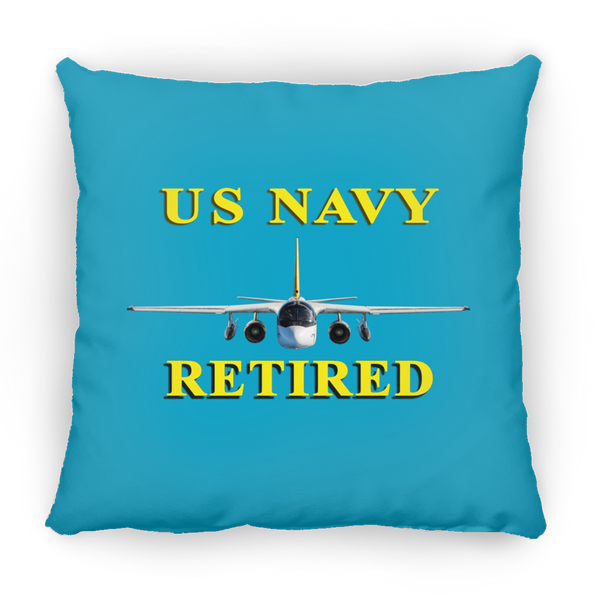 Navy Retired 2 Pillow - Square - 14x14