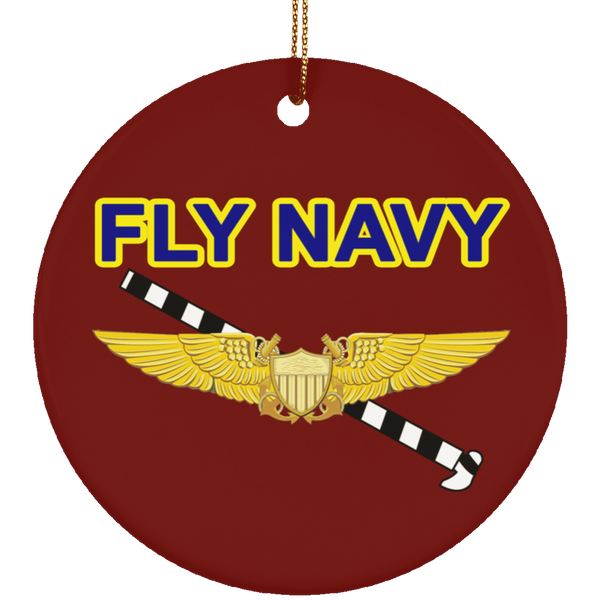 Fly Navy Tailhook 3 Ornament - Circle