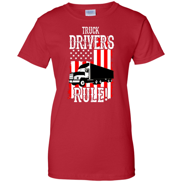 Truck Drivers Rule Ladies' Cotton T-Shirt