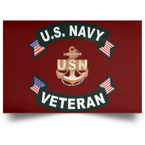 Navy Veteran Poster - Landscape