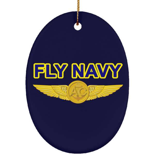 Fly Navy Aircrew Ornament - Oval