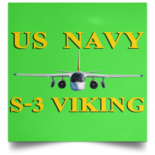 US Navy S-3 3 Poster - Square