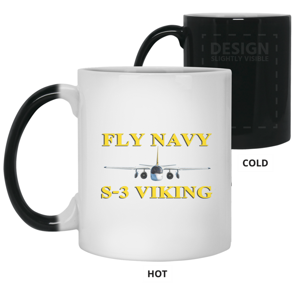 Fly Navy S-3 3 Color Changing Mug - 11oz