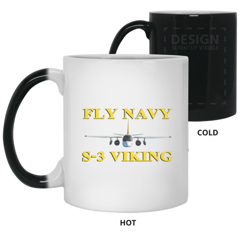 Fly Navy S-3 3 Color Changing Mug - 11oz