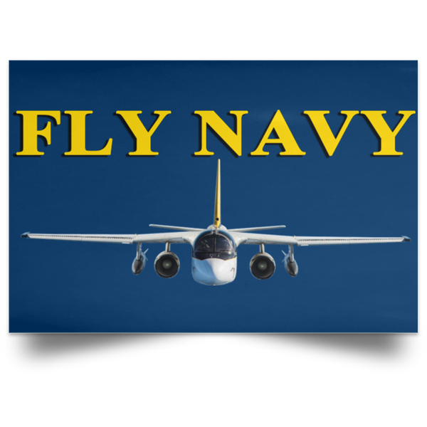 Fly Navy S-3 4 Poster – Landscape