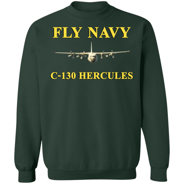 Fly Navy C-130 3 Crewneck Pullover Sweatshirt