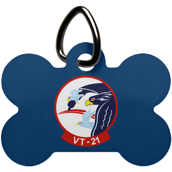 VT 21 2 Pet Tag - Dog Bone