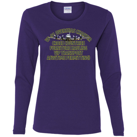 VP 91 8 Ladies' Cotton LS T-Shirt