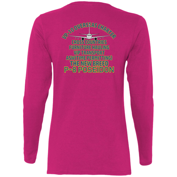 VP 10 2d Ladies' Cotton LS T-Shirt