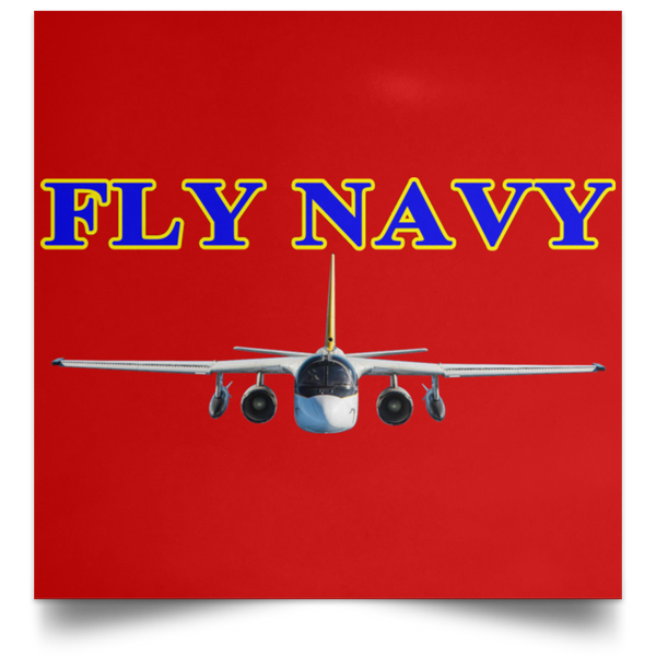 Fly Navy S-3 2 Poster - Square