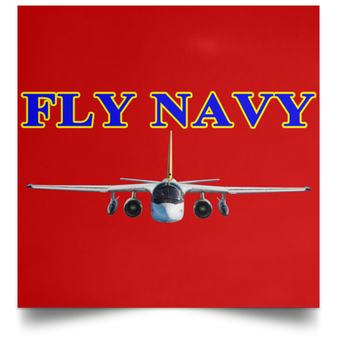 Fly Navy S-3 2 Poster - Square