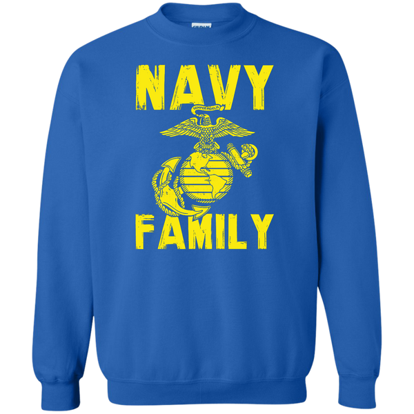 Navy Family Semper Fi 1 Crewneck Pullover Sweatshirt