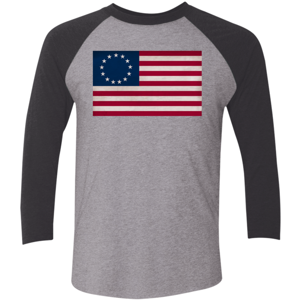 Betsy Ross Flag Baseball Raglan T-Shirt