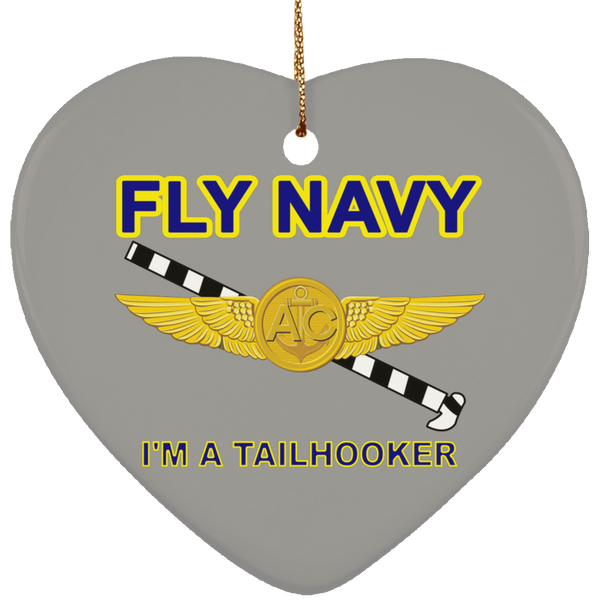 Fly Navy Tailhooker 2 Ornament - Heart