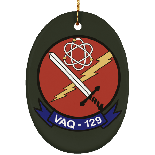 VAQ 129 2 Ornament - Oval