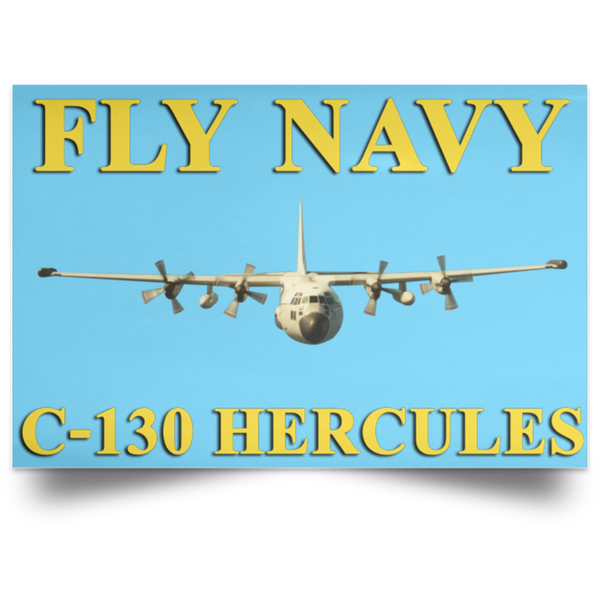 Fly Navy C-130 3 Poster - Landscape