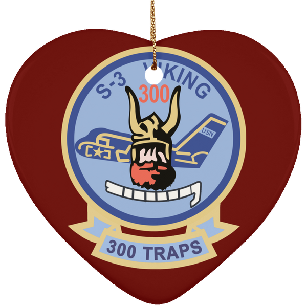 S-3 Viking 5 Ornament - Heart